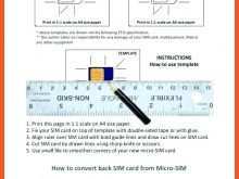 Sim Card Template Cut