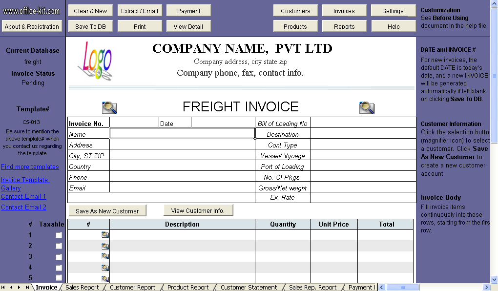 71 Standard Blank Trucking Invoice Template Templates with Blank Trucking Invoice Template