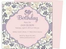 71 The Best 50Th Birthday Card Word Template in Word by 50Th Birthday Card Word Template