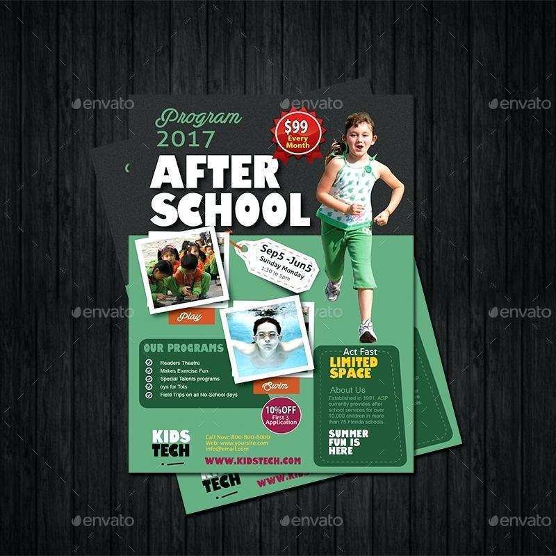 71 The Best After School Flyer Template Free PSD File by After School Flyer Template Free