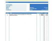 71 The Best Construction Invoice Format In Excel PSD File for Construction Invoice Format In Excel