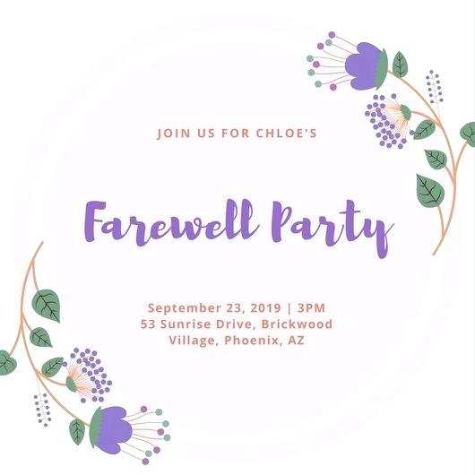 71 The Best Farewell Party Flyer Template Free Maker by Farewell Party Flyer Template Free