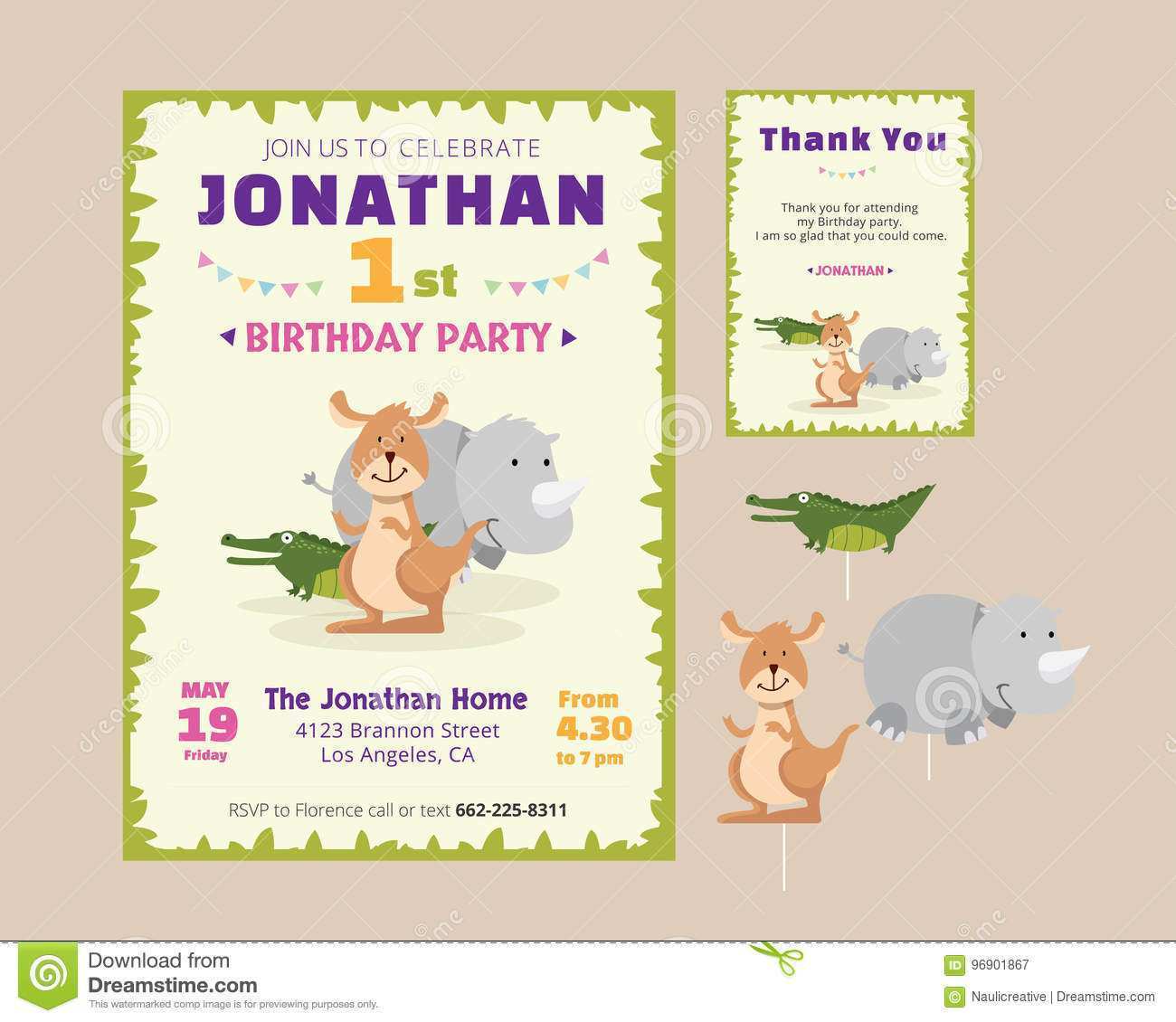 71 Visiting Animal Thank You Card Template in Photoshop with Animal Thank You Card Template