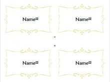 Place Cards Template Word Download Free