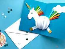 71 Visiting Unicorn Pop Up Card Template for Ms Word for Unicorn Pop Up Card Template