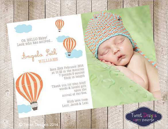 72 Adding Thank You Card Template New Baby Now for Thank You Card Template New Baby