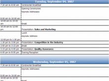 Conference Agenda Template Doc