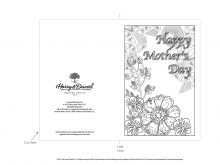 72 Best Mothers Day Card Template Flower for Ms Word with Mothers Day Card Template Flower
