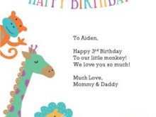 72 Best Zoo Birthday Card Template With Stunning Design for Zoo Birthday Card Template