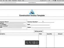 72 Blank Construction Work Invoice Template for Ms Word by Construction Work Invoice Template