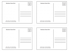 72 Blank Postcard Template 4 On A Page Templates by Postcard Template 4 On A Page