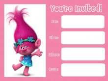 72 Create Trolls Birthday Card Template Formating for Trolls Birthday Card Template