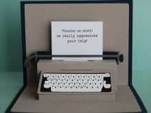 72 Create Typewriter Pop Up Card Template Download for Typewriter Pop Up Card Template