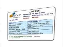 72 Creative Drug Card Template Printable for Ms Word by Drug Card Template Printable