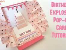 72 Creative Exploding Birthday Card Template Now for Exploding Birthday Card Template