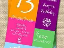 72 Customize Our Free 13Th Birthday Card Template With Stunning Design with 13Th Birthday Card Template