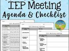 72 Format Iep Meeting Agenda Template Templates with Iep Meeting Agenda Template