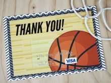 72 Format Thank You Card Template Basketball Layouts for Thank You Card Template Basketball