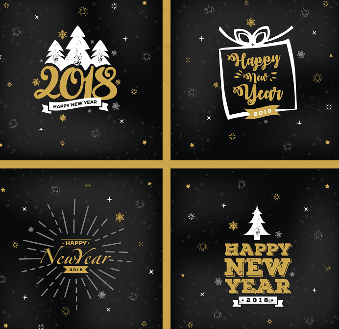 72 Free 2018 New Year Card Template Free Now by 2018 New Year Card Template Free