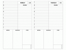 72 Free Daily Agenda Template For Students in Word by Daily Agenda Template For Students