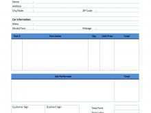 72 Free Printable Auto Garage Invoice Template Formating for Auto Garage Invoice Template