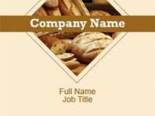 72 Free Printable Bakery Name Card Template For Free for Bakery Name Card Template