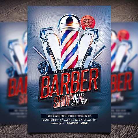 72 Free Printable Barber Shop Flyer Template Free Layouts with Barber Shop Flyer Template Free