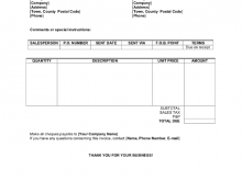 Company Invoice Samples