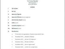 Trustee Meeting Agenda Template