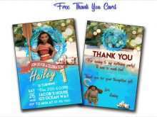 72 Online Moana Birthday Card Template Maker for Moana Birthday Card Template