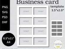 72 Printable Business Card Template On A4 for Ms Word with Business Card Template On A4