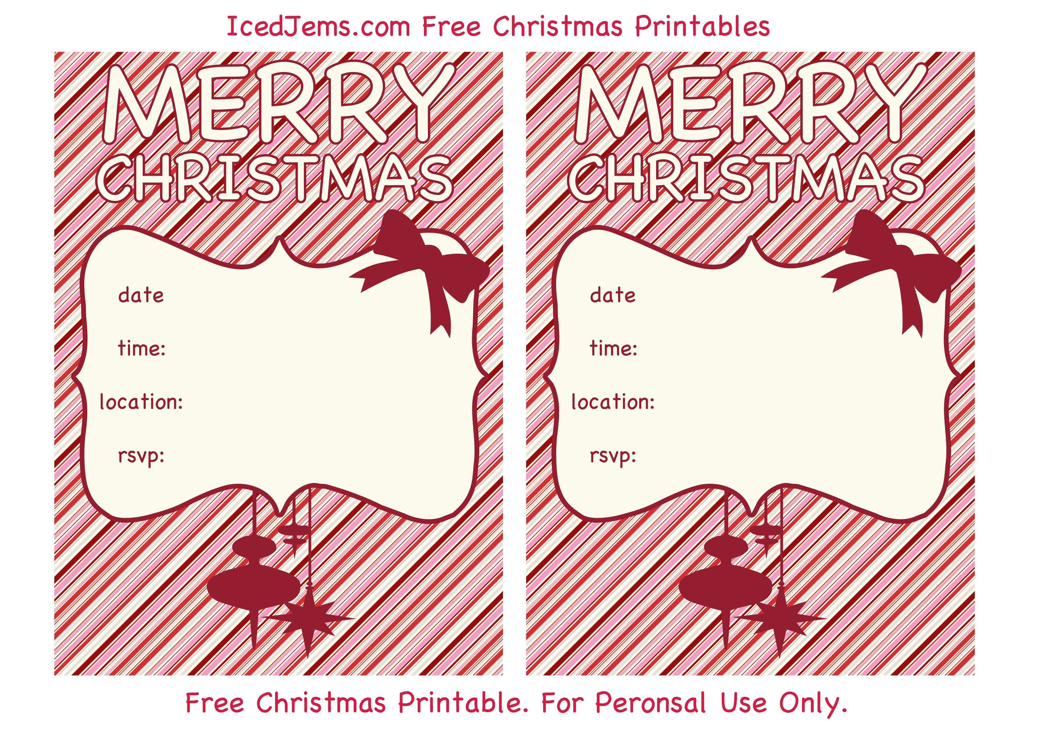 72 Printable Christmas Card Invitations Templates Formating with Christmas Card Invitations Templates