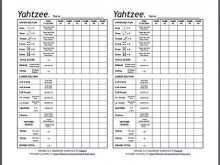 72 Printable Yahtzee Card Template Formating for Yahtzee Card Template