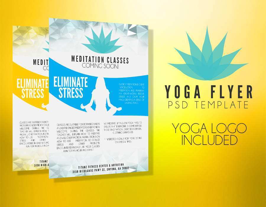 72 Printable Yoga Flyer Template Free Now for Yoga Flyer Template Free
