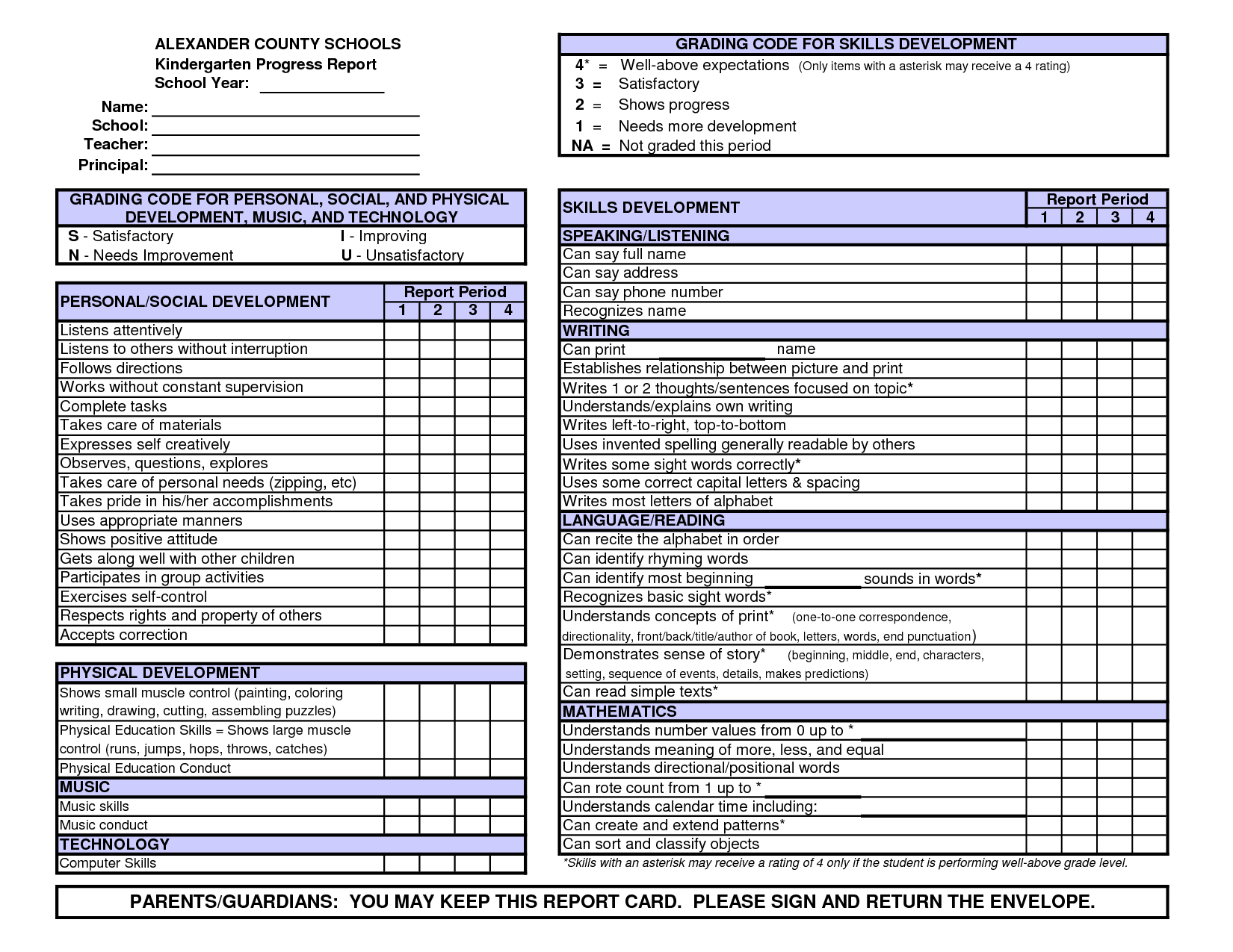 72 Report Pre K Report Card Template Now with Pre K Report Card Template