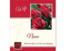 72 Standard Birthday Card Template Wife Templates by Birthday Card Template Wife