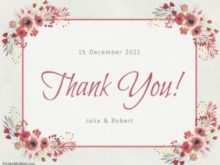 Thank You Card For Wedding Souvenirs Templates