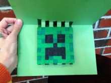 72 The Best Minecraft Pop Up Card Template for Ms Word with Minecraft Pop Up Card Template