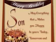 72 Visiting Birthday Card Template Son Now with Birthday Card Template Son
