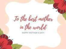 72 Visiting Happy Mothers Day Card Templates Formating for Happy Mothers Day Card Templates