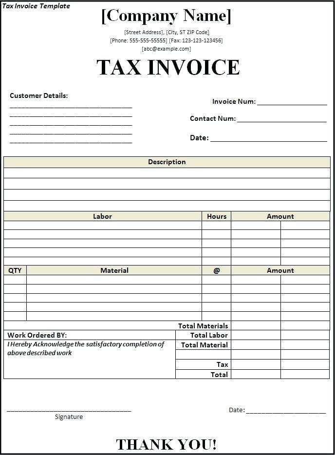 73 Best Tax Invoice Format Nz with Tax Invoice Format Nz
