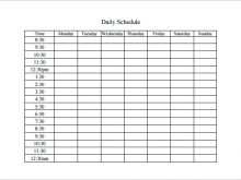 73 Blank Daily Agenda Calendar Template Now for Daily Agenda Calendar Template