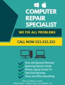 73 Computer Repair Flyer Template Word Formating with Computer Repair Flyer Template Word