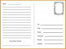 A Blank Postcard Template