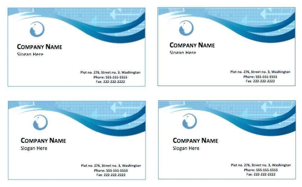 Free Name Card Template Microsoft Word Cards Design Templates