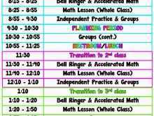 73 Creating 5Th Grade Class Schedule Template Templates for 5Th Grade Class Schedule Template