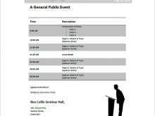 73 Creating Conference Agenda Template Free for Ms Word for Conference Agenda Template Free