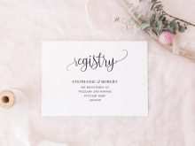 73 Creating Wedding Registry Card Templates Maker for Wedding Registry Card Templates