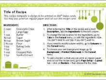 Download Recipe Card Template For Word