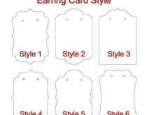 73 Creative Earring Card Template Free Maker for Earring Card Template Free
